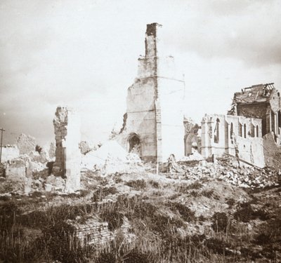 Église en ruines, Chauny, nord de la France - Unbekannt