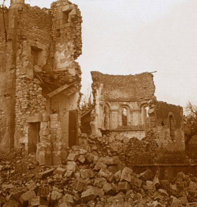 Église en ruine, Trésauvaux, nord de la France, c1914-c1918 - Unbekannt