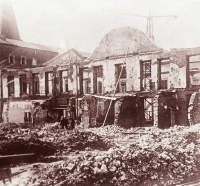 Ruines, Louvain, Belgique, vers 1914-1918 - Unbekannt