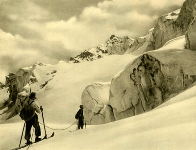 Ski à Silvretta, Autriche, vers 1935 - Unbekannt