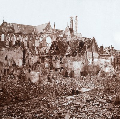 Cathédrale de Soissons, Soissons, nord de la France, vers 1914-1918 - Unbekannt