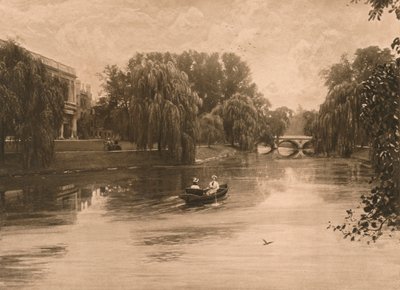 La Cam à Cambridge avec Trinity College - Unbekannt