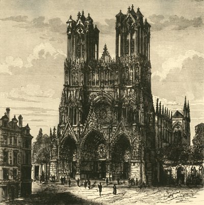 La cathédrale, Reims, 1890 - Unbekannt