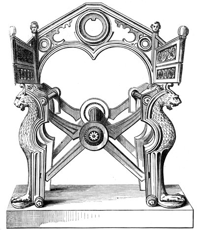 Le fauteuil de Dagobert, 7e siècle, 1849 - Unbekannt