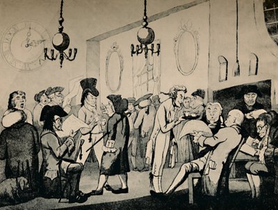 La Salle de Café chez Lloyds, 1798, 1928 - Unbekannt