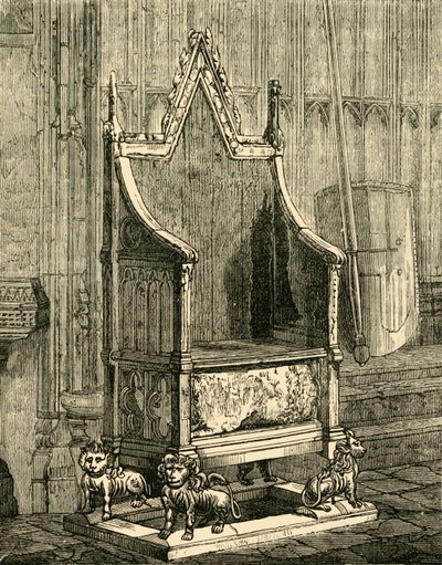 La chaise du couronnement, 1881 - Unbekannt