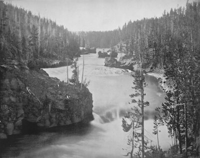 Les rapides du Yellowstone, 19e siècle - Unbekannt