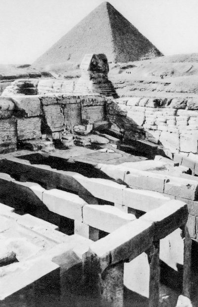 Le temple du Sphinx, Le Caire, Égypte, vers les années 1920 - Unbekannt