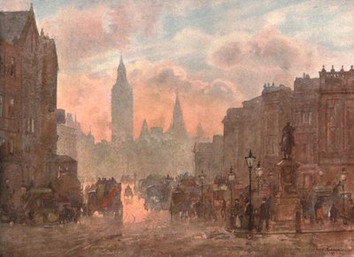 Whitehall depuis Charing Cross, vers 1899-1900 - Unbekannt