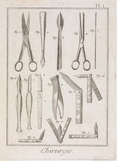 Équipement, instruments chirurgicaux de l