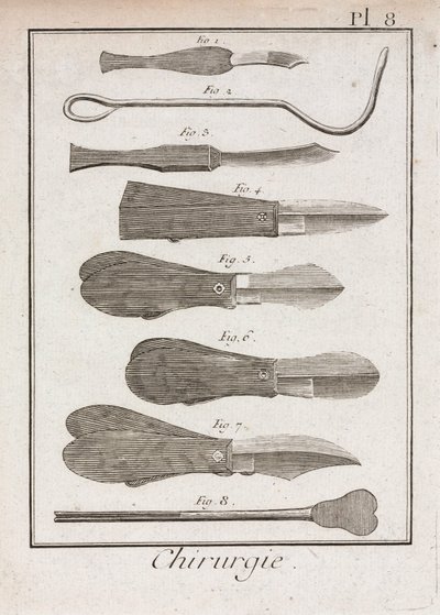 Équipement, couteaux et scalpels chirurgicaux de l