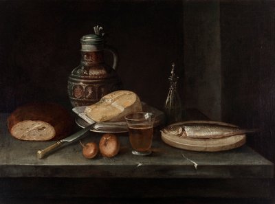 Nature morte avec fromage - Unbekannter Künstler