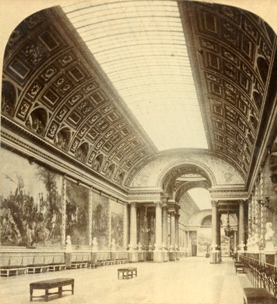 Galerie des Batailles, Versailles, vers 1900 - Underwood and Underwood