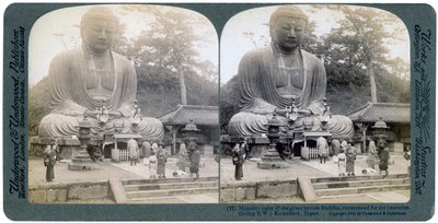 Grand Bouddha en bronze, Kamakura, Japon, 1904 - Underwood and Underwood