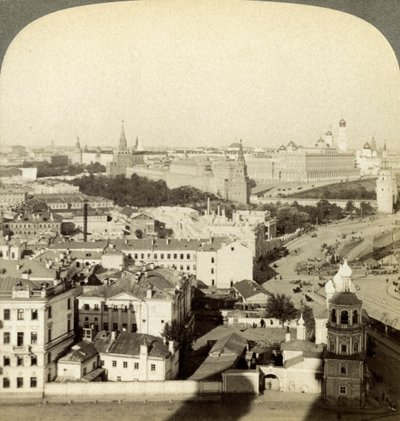 Mur du Kremlin, Moscou, Russie - Underwood and Underwood