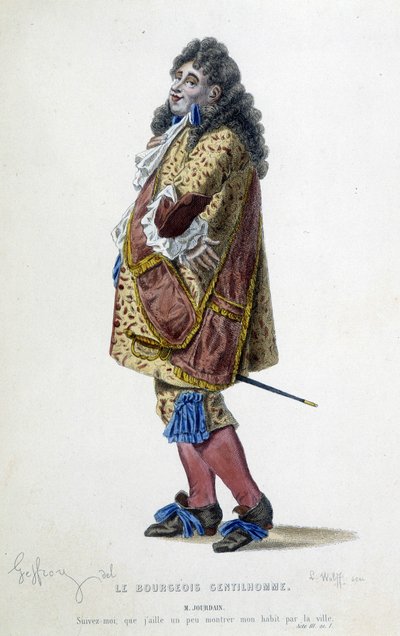 Monsieur Jourdain dans « Le bourgeois gentilhomme » de Molière - Unknown artist