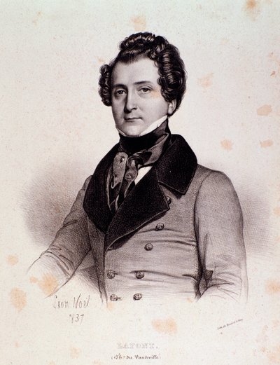 Portrait de Charles Philippe Lafont (gravure) - Unknown artist