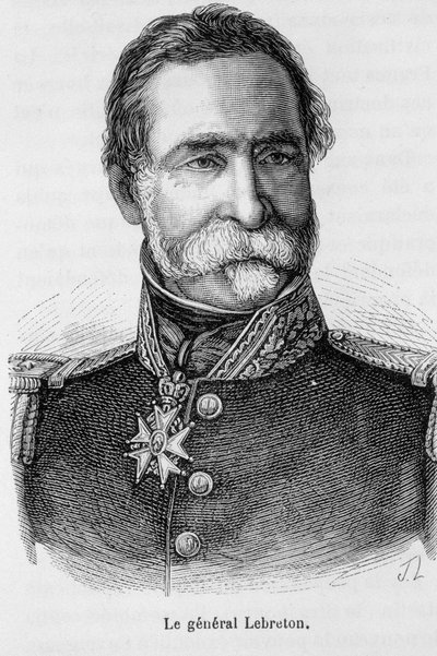 Portrait du général français Lebreton. - Unknown artist