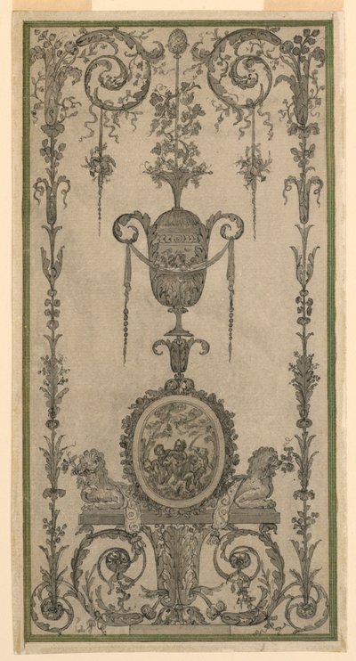 Design arabesque pour un panneau - Unknown artist