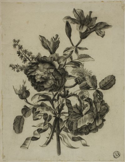 Bouquet de roses et de lys - Unknown artist