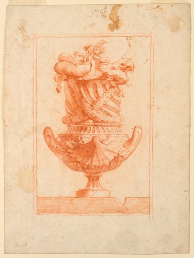 Conception pour un vase avec des satyres - Unknown artist