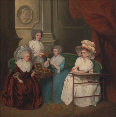 Lady Jane Mathew et ses filles - Unknown artist