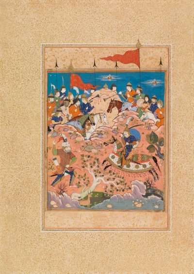 Rustam confronte Ashkabus - Unknown artist