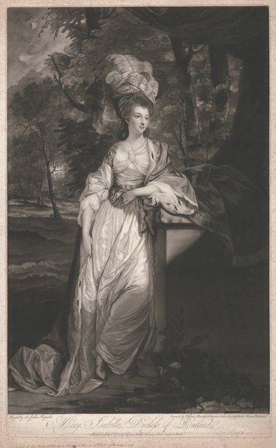 Mary Isabella, duchesse de Rutland - Valentine Green