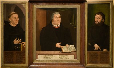 Le sanctuaire de Luther, triptyque, 1572 - Veit Thiem