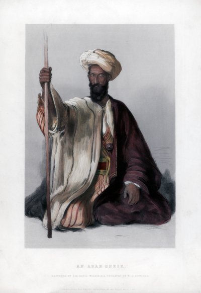 Un cheikh arabe, 19e siècle - W. J. Edwards