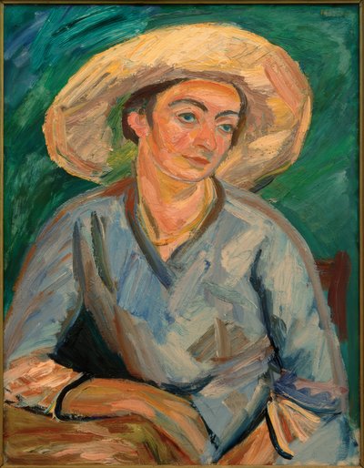 Femme au chapeau (Oda Rösler) - Waldemar Rosler