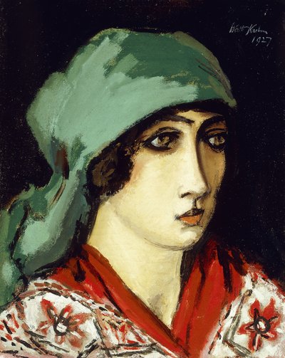 Ruth avec un foulard vert - Walt Kuhn