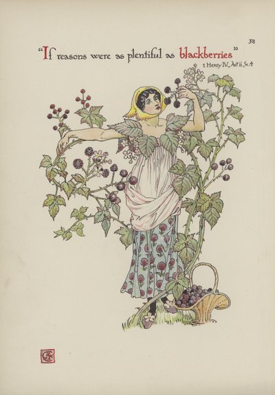 Fleurs du jardin de Shakespeare - Walter Crane