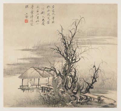 Album de paysages : Feuille 7, 1677 - Wang Gai