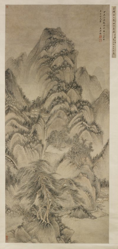 Paysage après Wang Meng - Wang Shimin