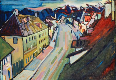 Murnau-Obermarkt - Wassily Kandinsky