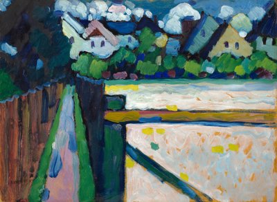 Murnau – Sentier et maisons - Wassily Kandinsky