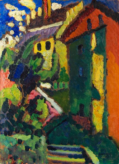 Escalier vers le château de Murnau - Wassily Kandinsky