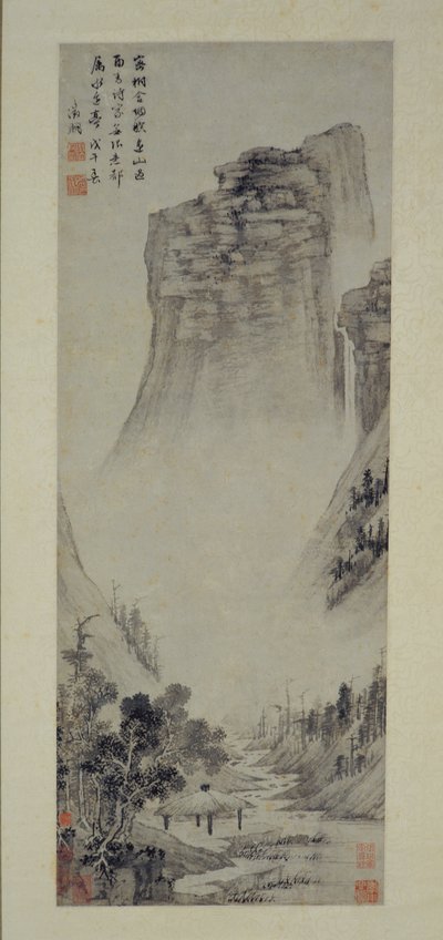 Pensées poétiques dans un pavillon au bord de la rivière, 1558 - Wen Zhengming