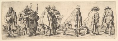 Huit mendiants, 1630 - Wenceslaus Hollar