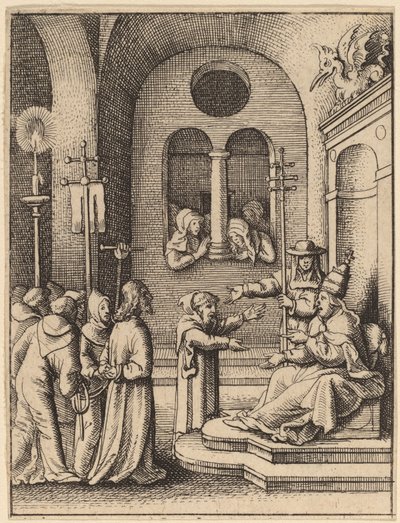 Jésus de nouveau devant Caïphe - Wenceslaus Hollar