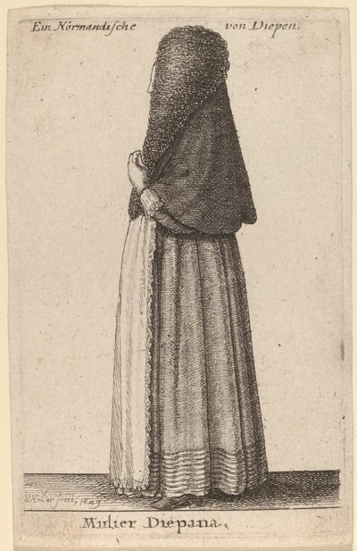 Mulier Diepana - Wenceslaus Hollar