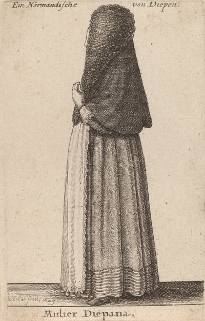 Mulier Diepana - Wenceslaus Hollar