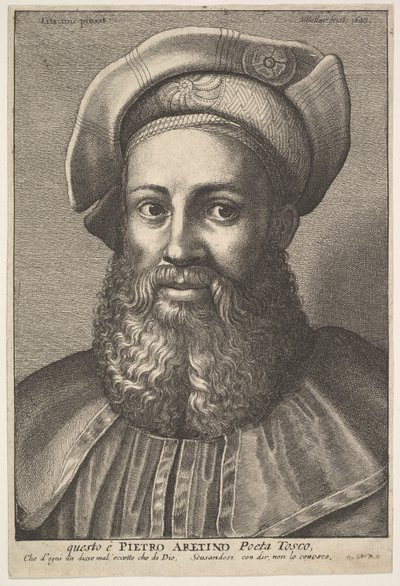 Pietro Aretino - Wenceslaus Hollar