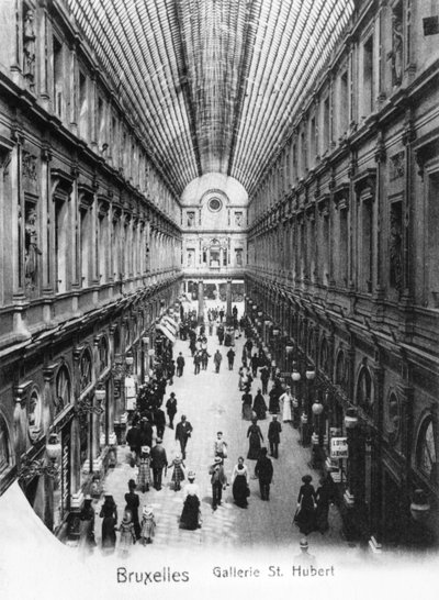 Galerie Saint-Hubert à Bruxelles, vers 1900 - Wilhelm Hoffmann