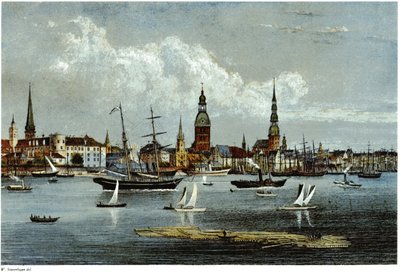 Vue de Riga, ca 1855 - Wilhelm Siegfried Stavenhagen