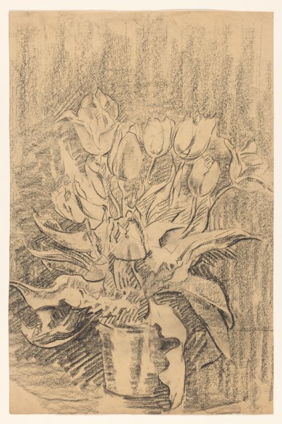 Vase avec des tulipes - Wilhelmus Johannes Steenhoff