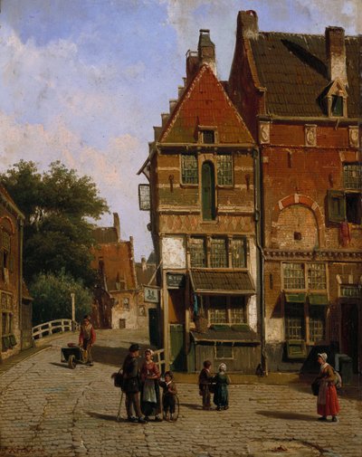 Scène de rue hollandaise - Willem Koekkoek