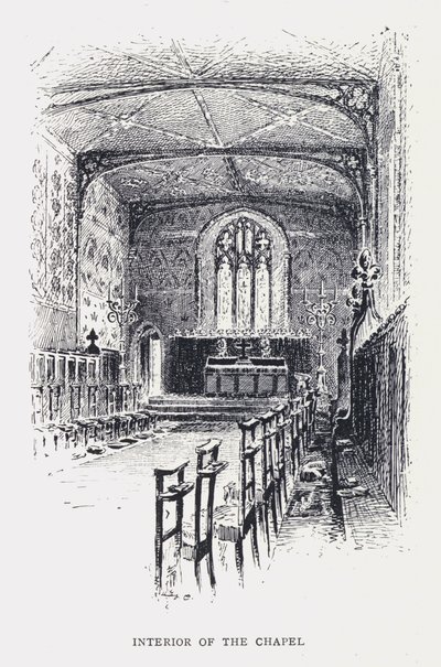 Intérieur de la Chapelle (gravure) - William Alexander Ansted