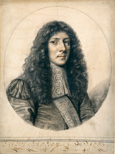 Portrait de John Aubrey, 1666 - William Faithorne